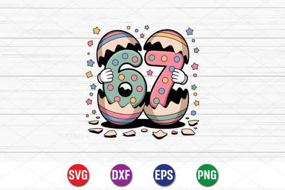 67th Birthday Easter SVG Graphics
