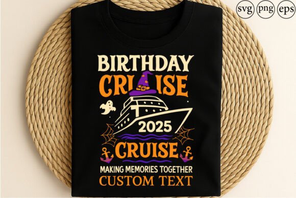 Birthday Cruise 2025 Halloween Cruise Graphics