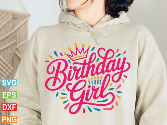 Birthday Girl SVG, Digital Download