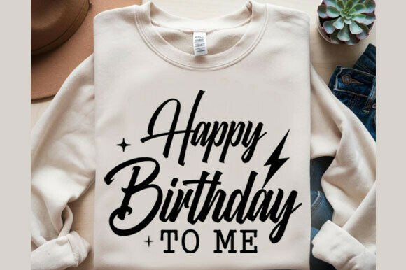 Happy Birthday to Me Png Graphics for T-Shirt Designs