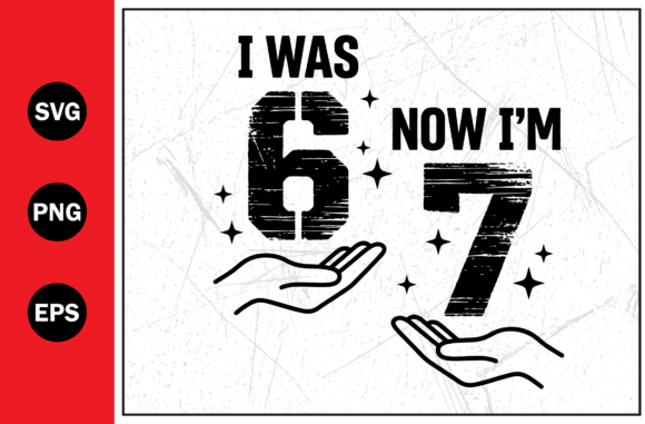 Six Seven Age Birthday Child Graphics for T-Shirt Designs